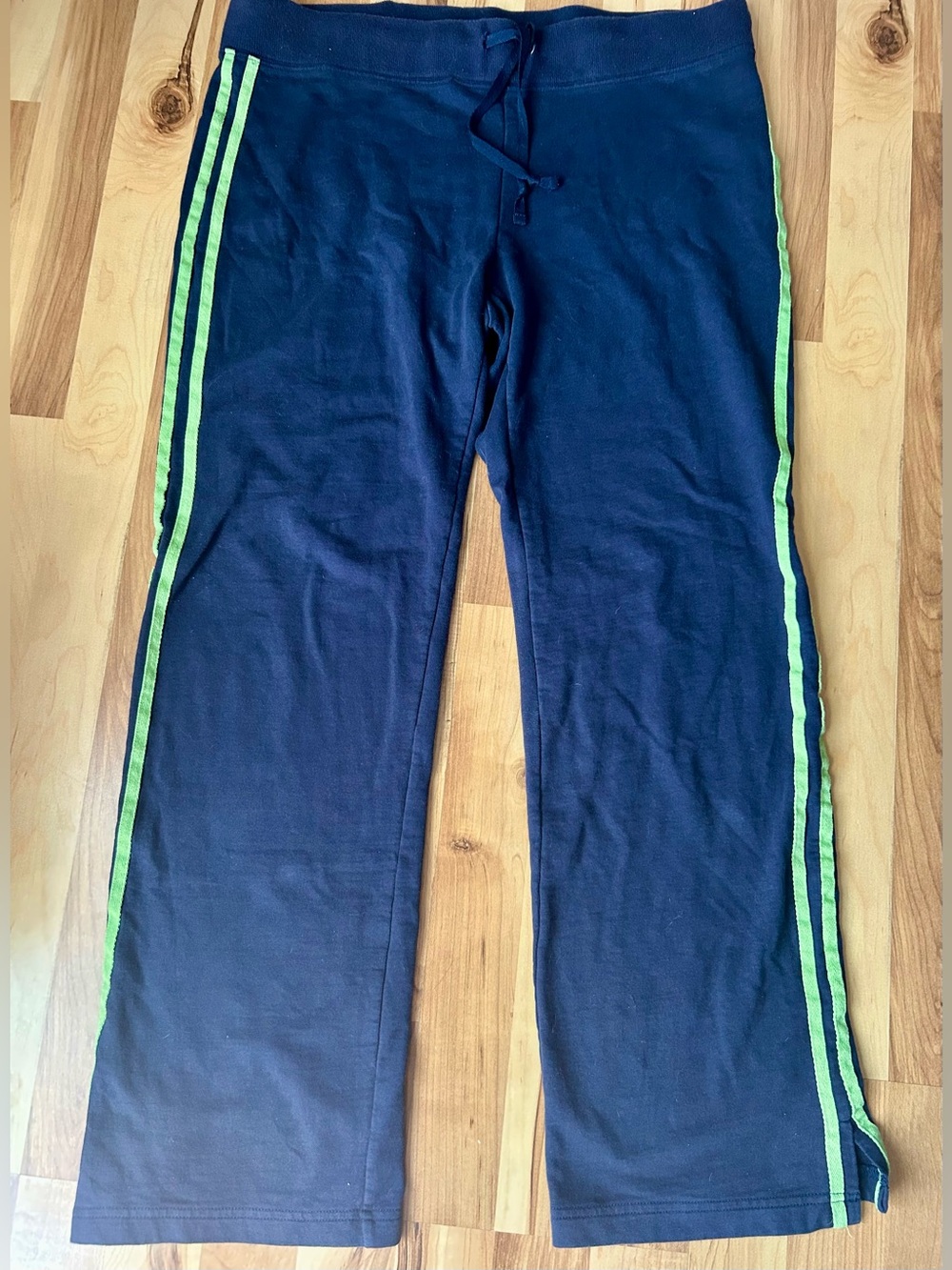 St. John’s Bay Navy Lounge Pants with Lime Side Stripes